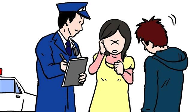 警察に交通事故発生を報告